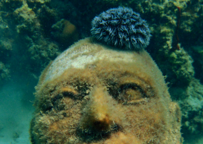 Xcaret artificial reef statue